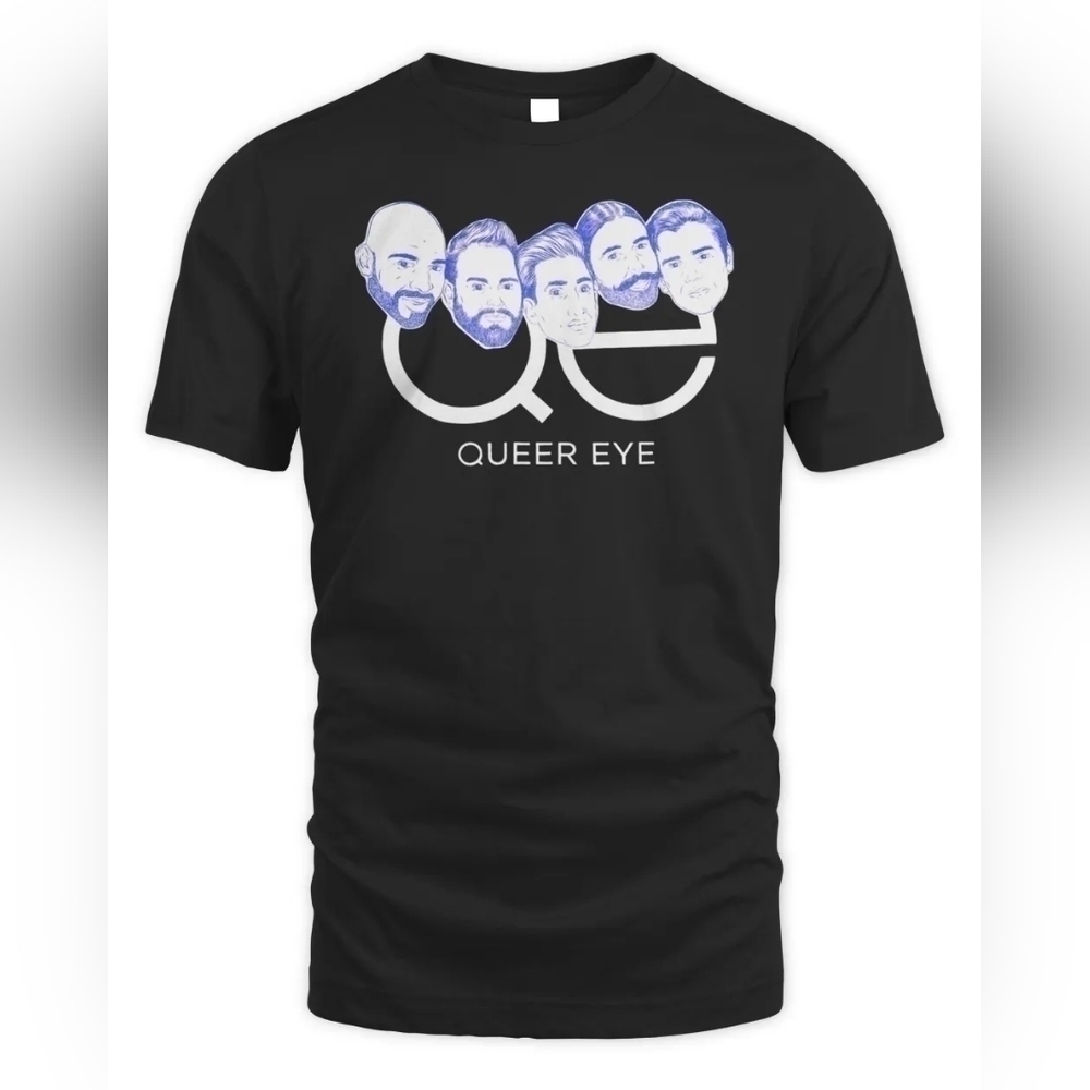 Pride Ready 🏳️‍🌈 Queer Eye Five Cast Members Black Tee Unisex NWT